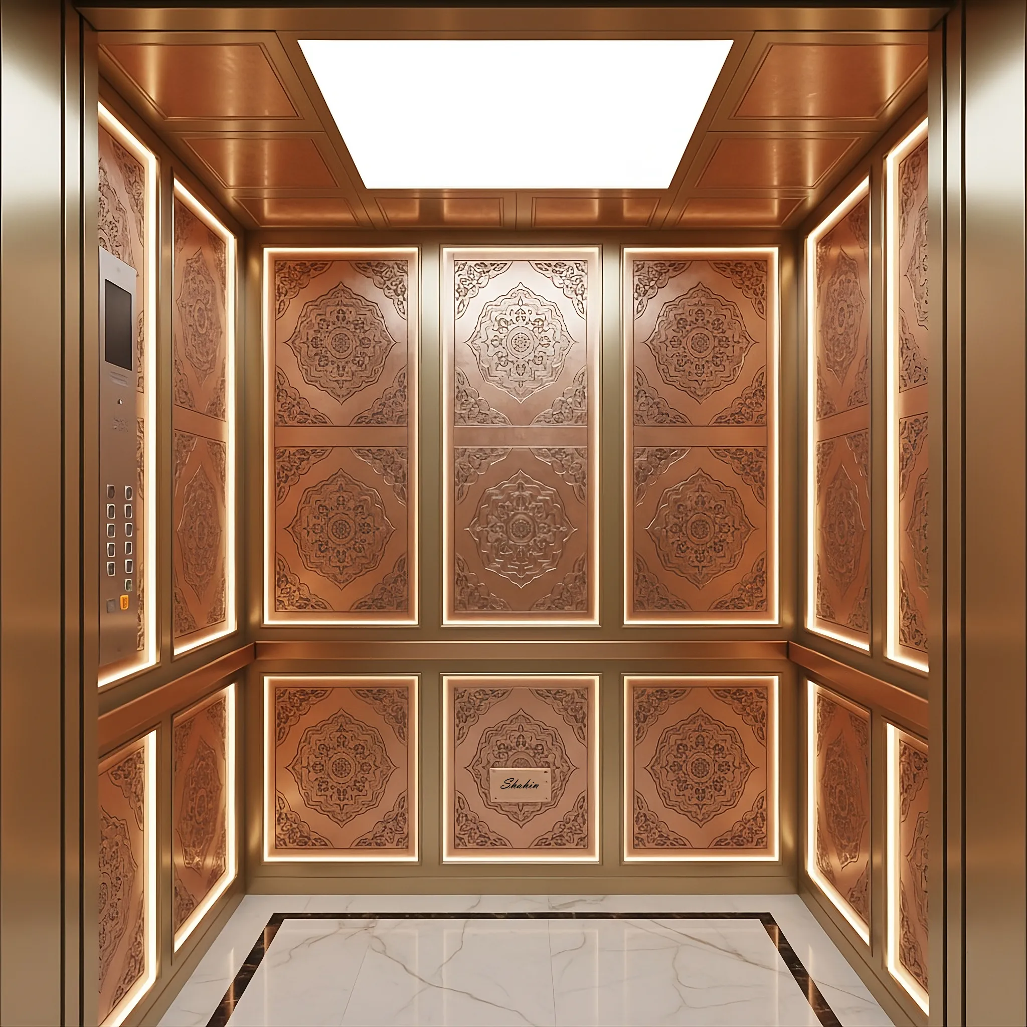 کابین آسانسور M-1403 _شاهین کابین