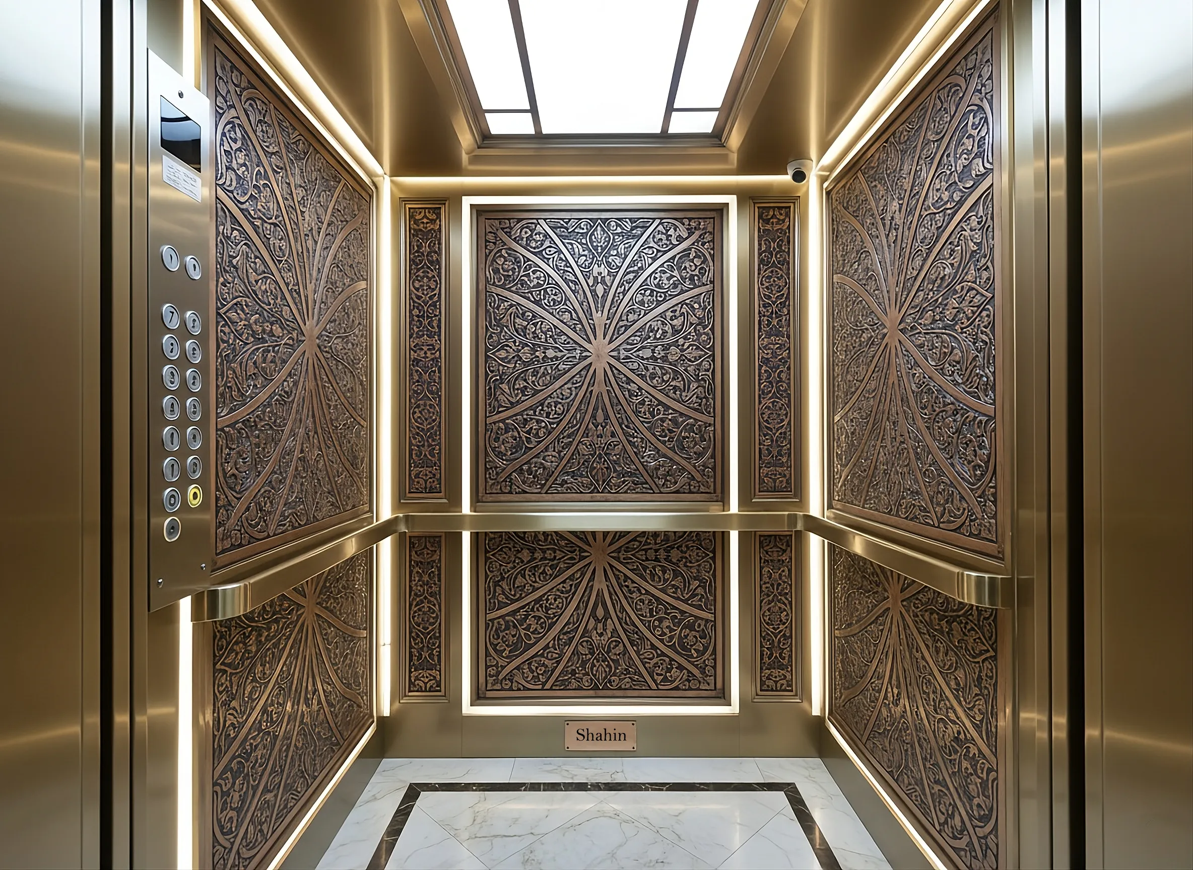 کابین آسانسور M-1400 _شاهین کابین