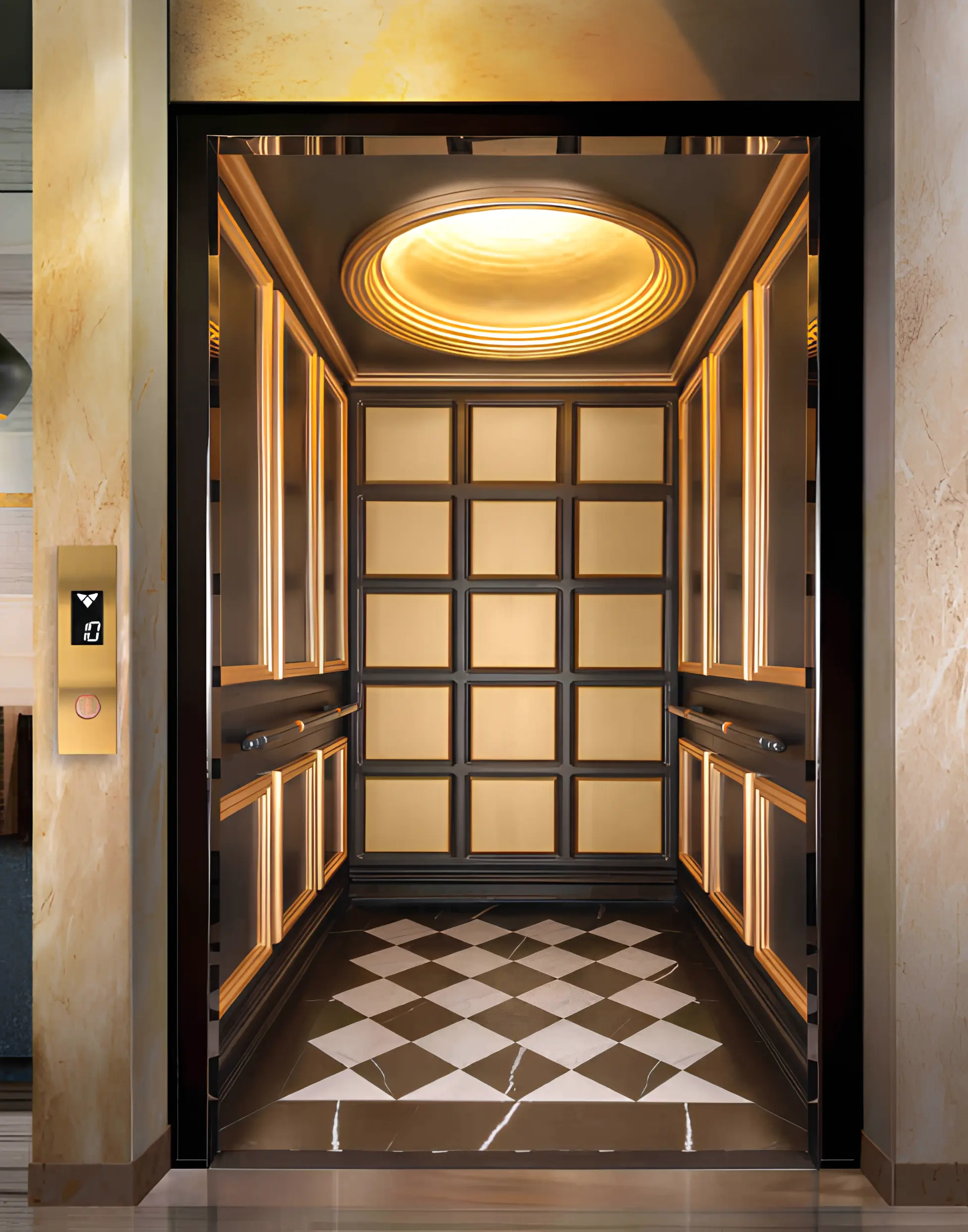 کابین آسانسور مدل پالازو_شاهین کابین