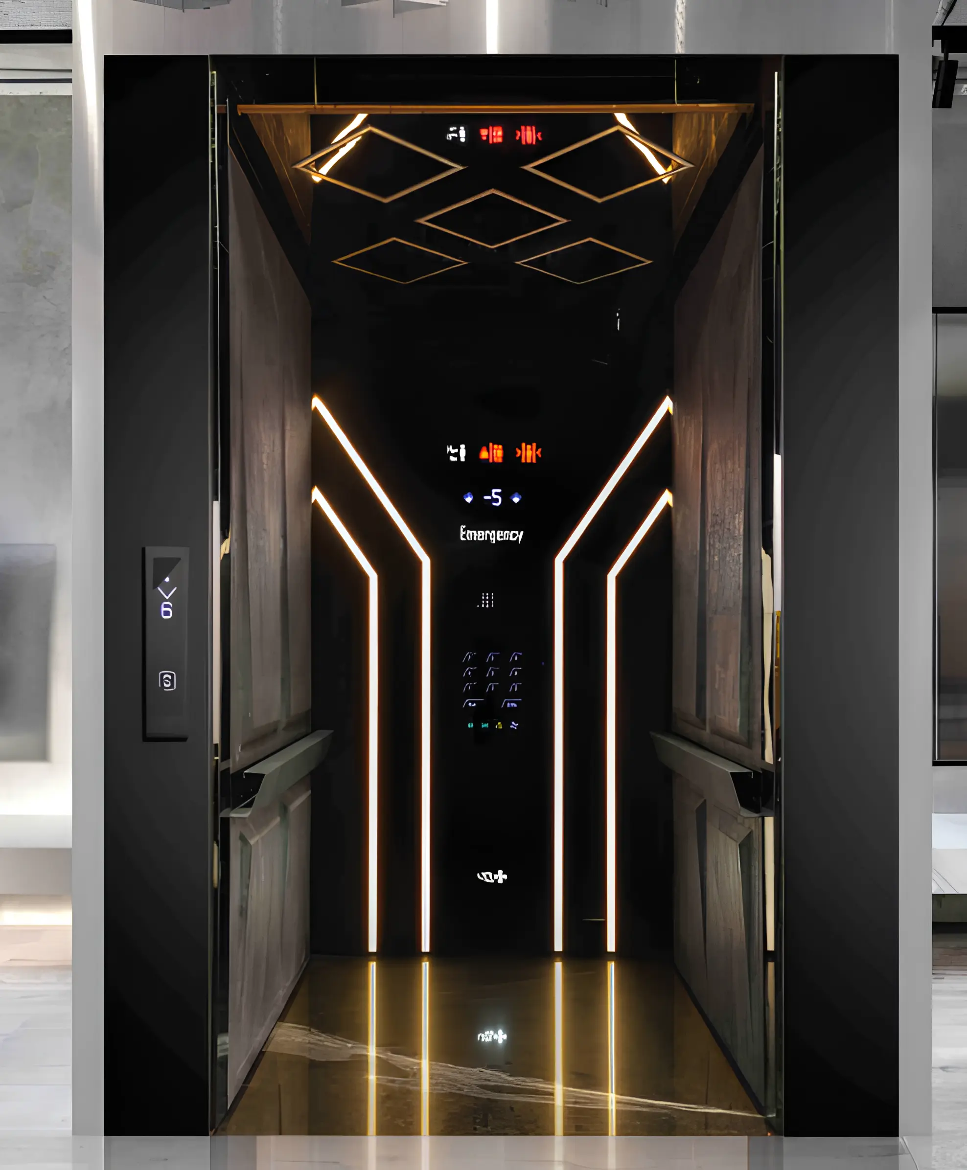 کابین آسانسور مدل فوتون_شاهین کابین