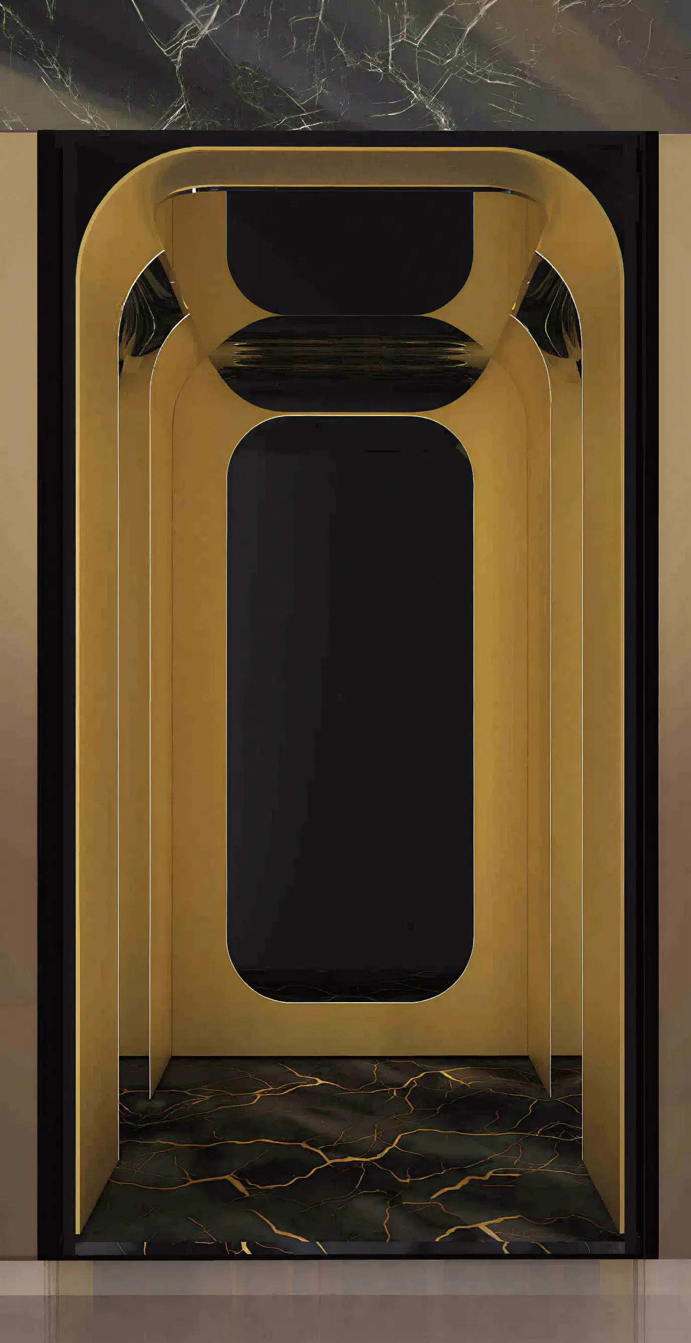 کابین آسانسور مدل رخشانه_شاهین کابین