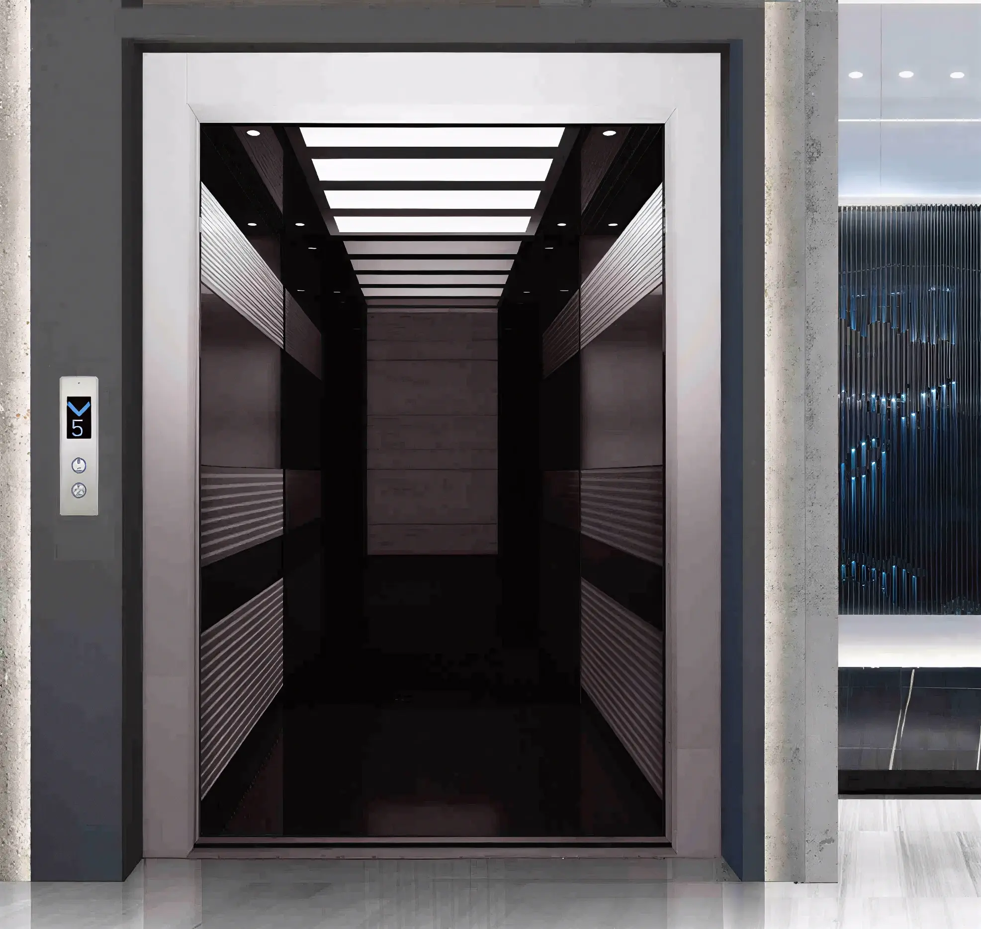 کابین آسانسور مدل سیلور_شاهین کابین