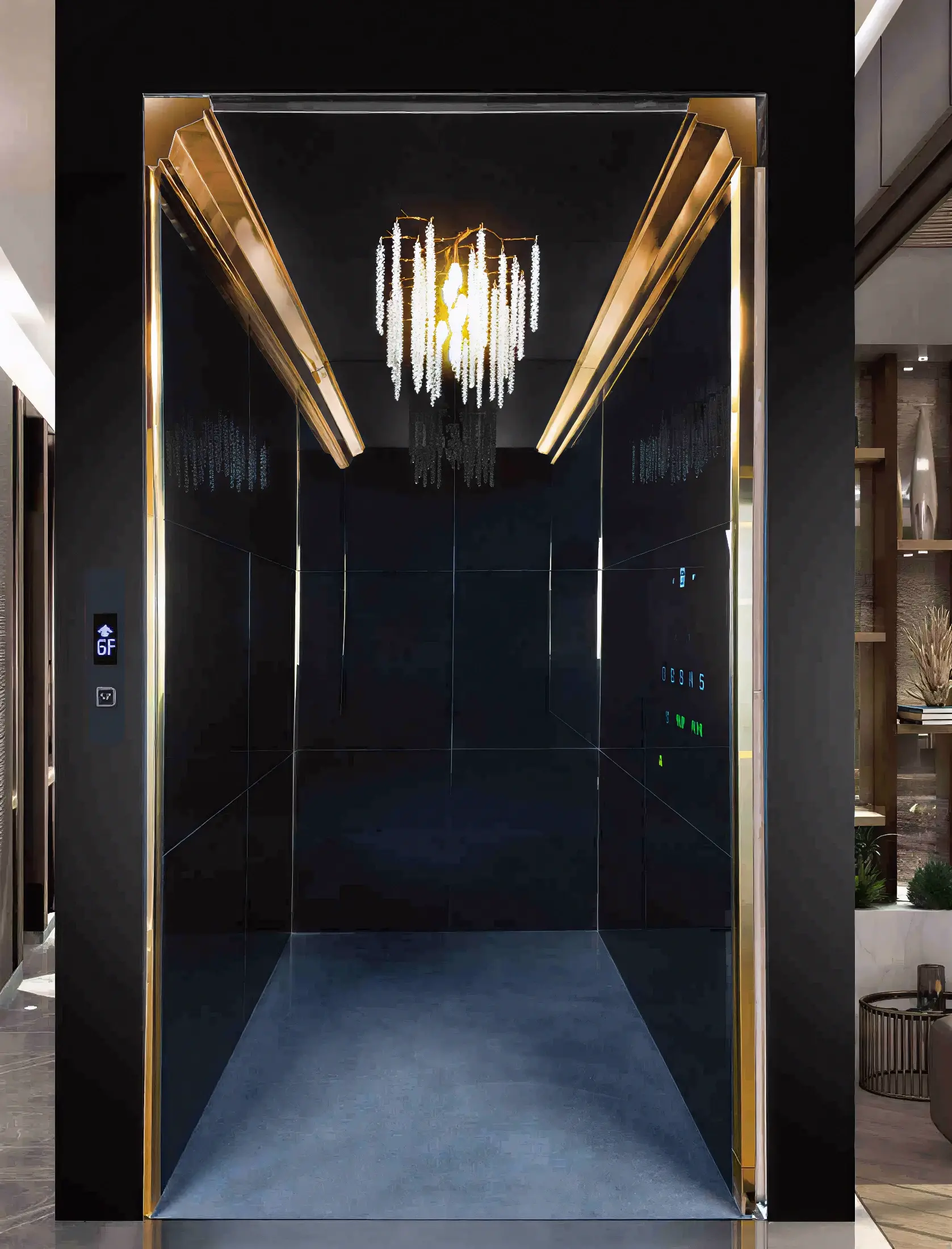 کابین آسانسور مدل کویین_شاهین کابین