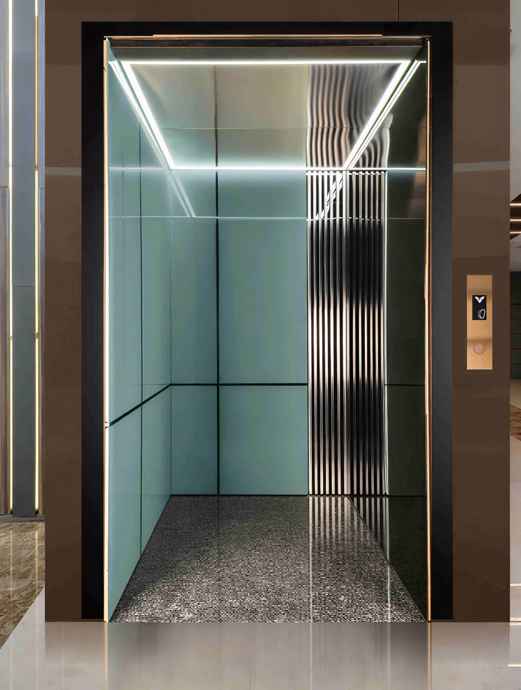 کابین آسانسور مدل نوآ_شاهین کابین