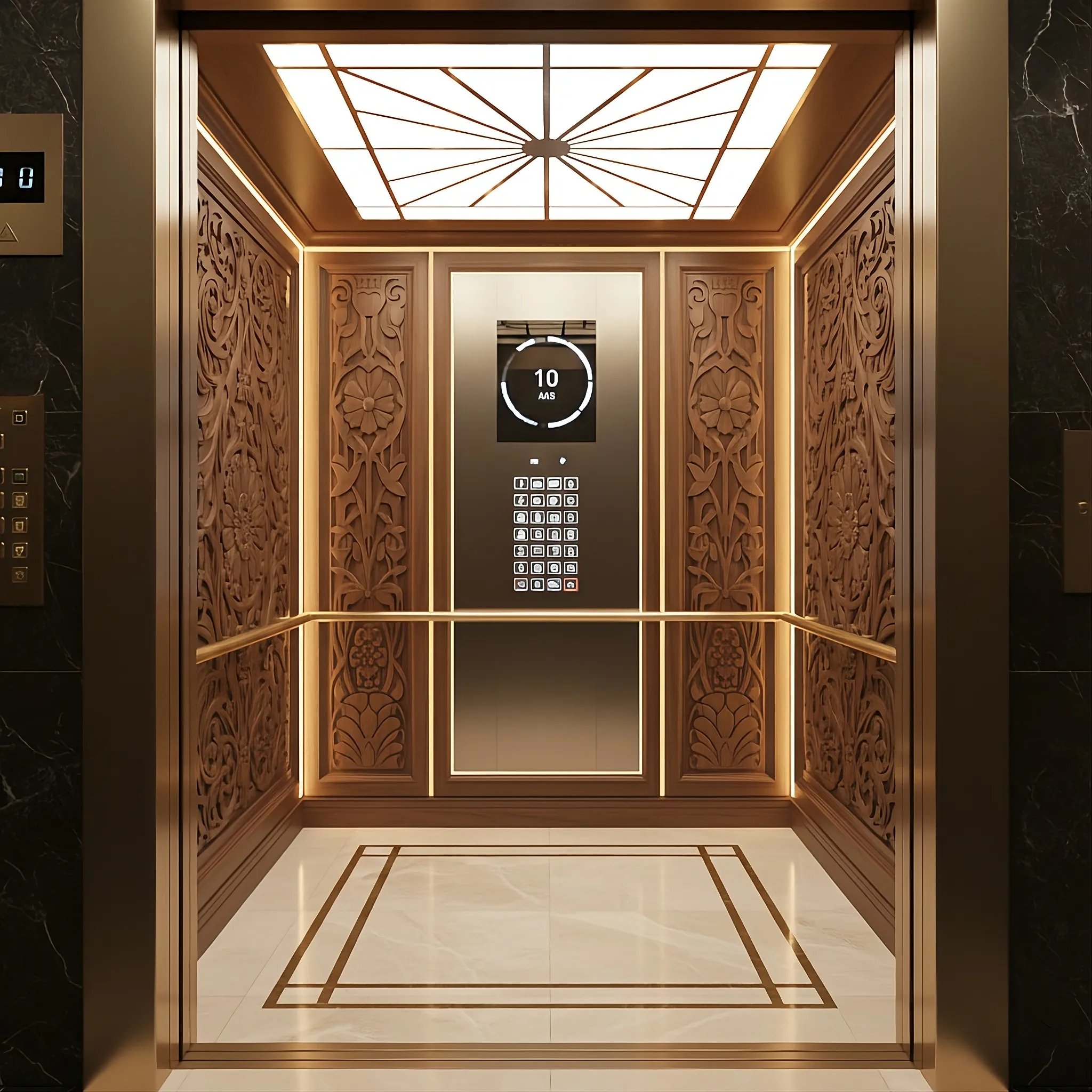 کابین آسانسور W-1402 _شاهین کابین