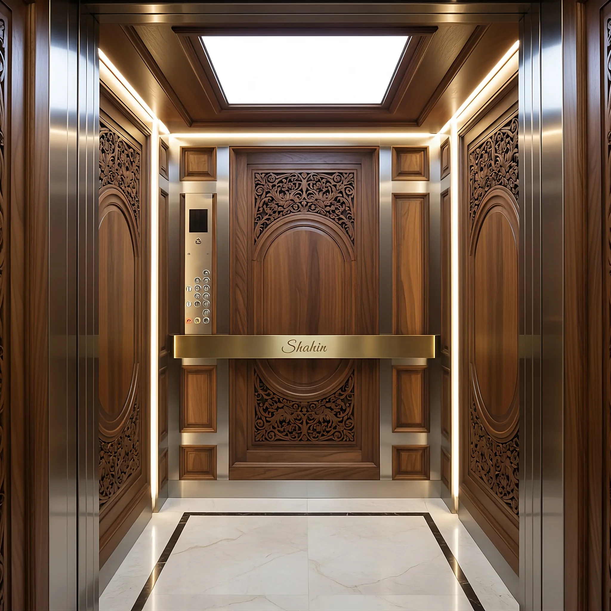 کابین آسانسور W-1408 _شاهین کابین