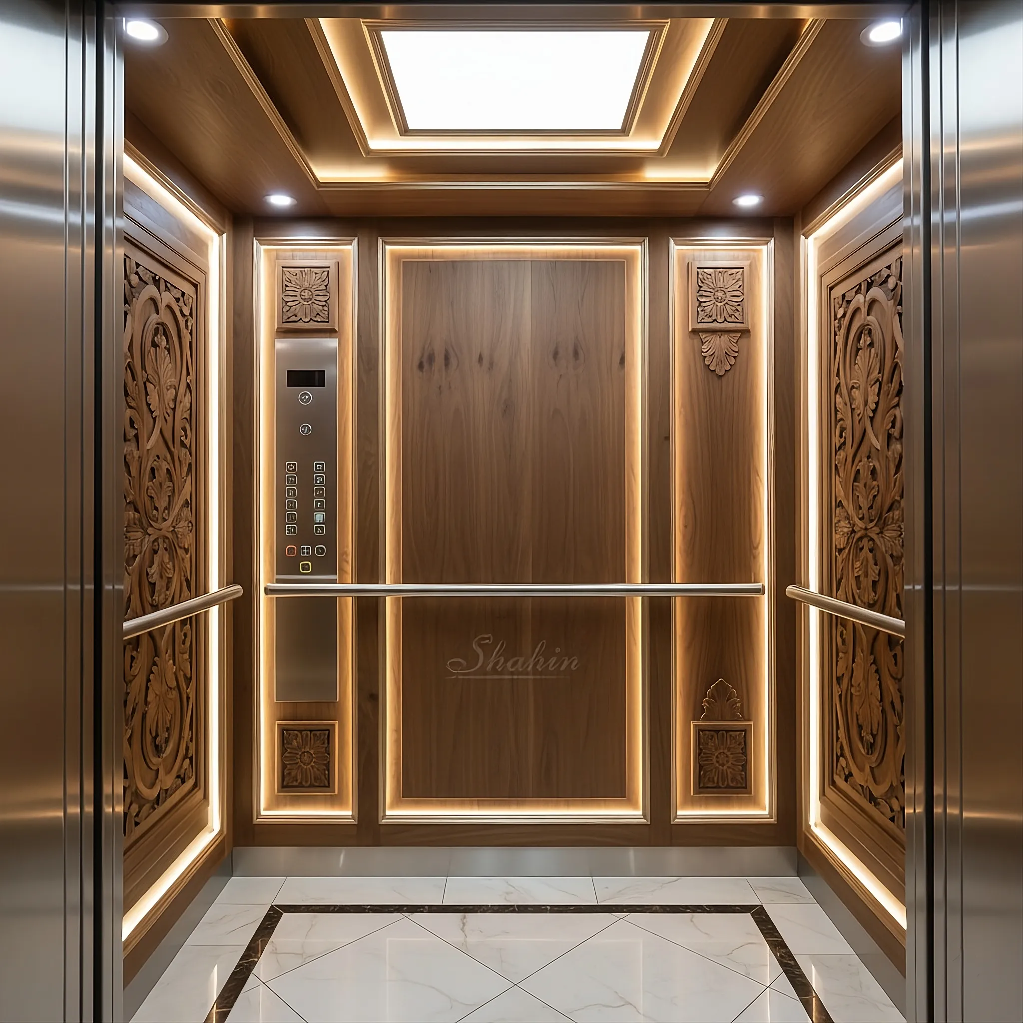 کابین آسانسور W-1411 _شاهین کابین