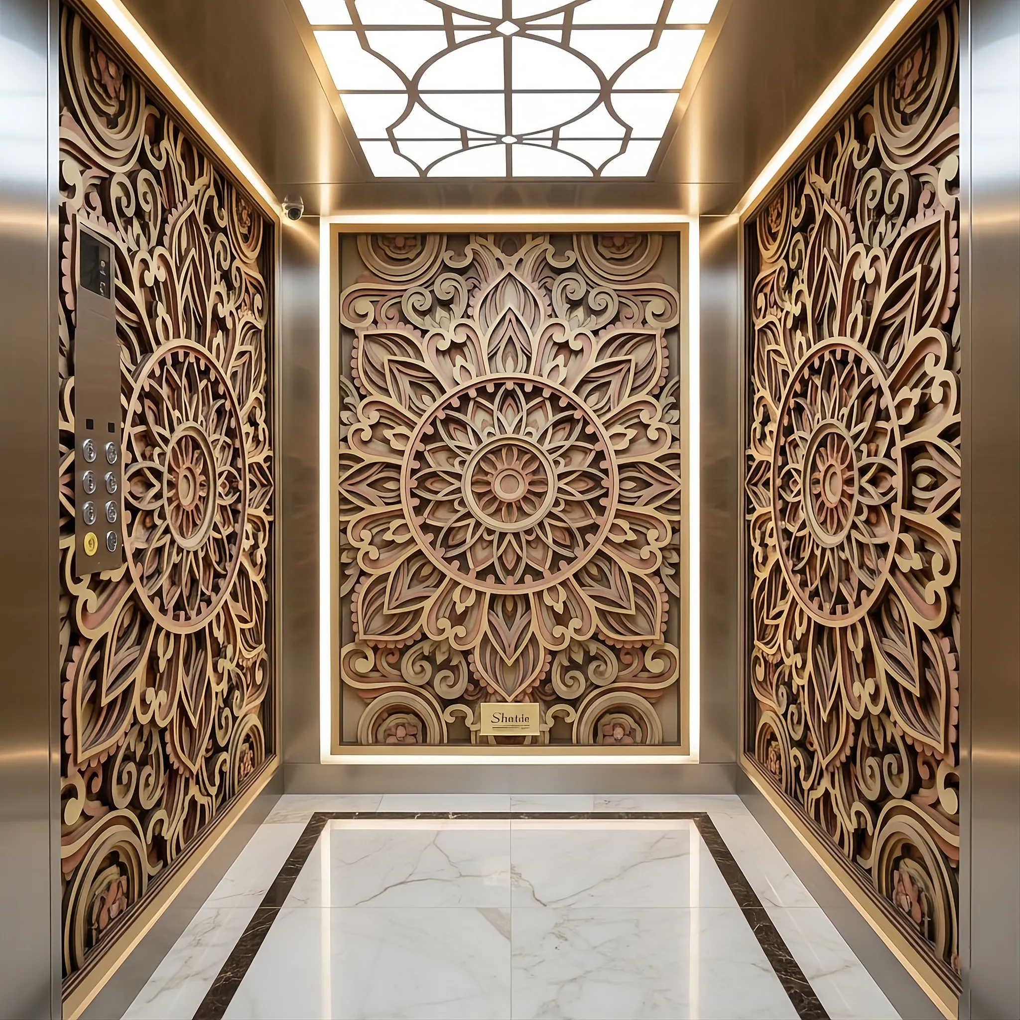 کابین آسانسور W-1404 _شاهین کابین