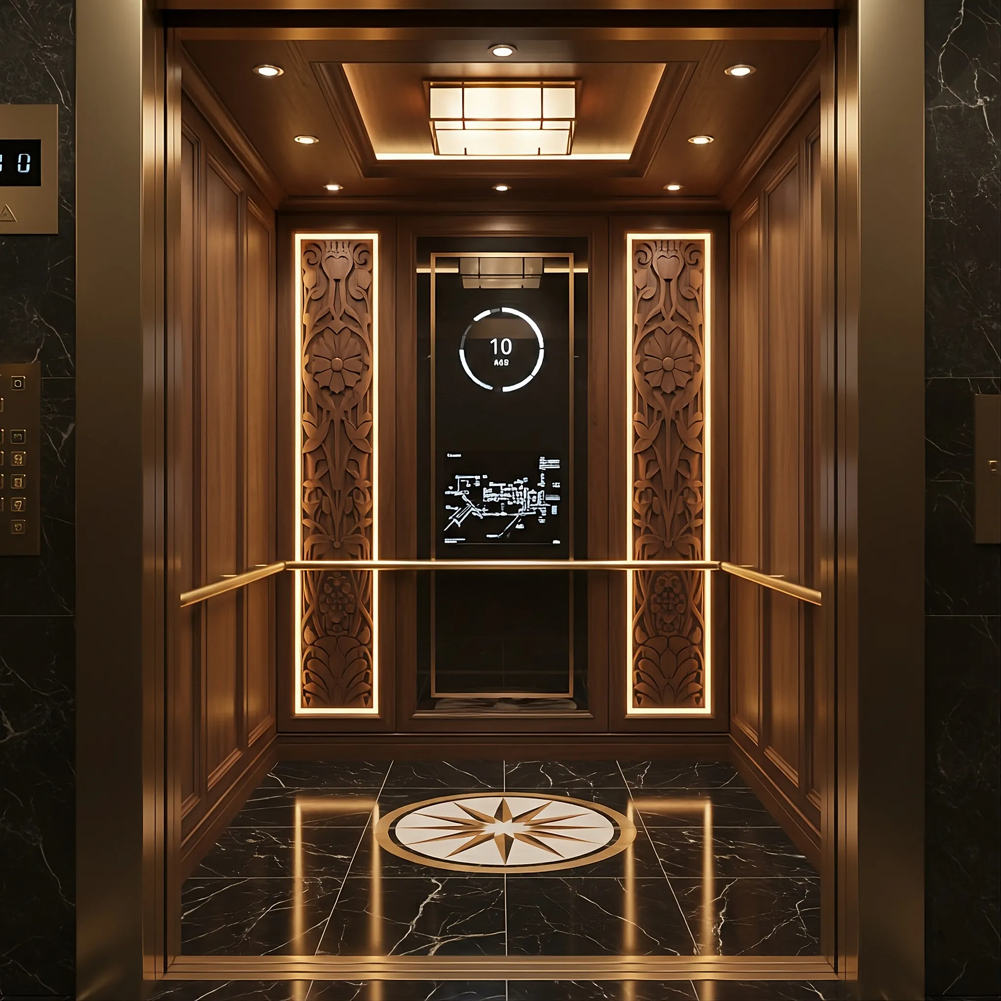 کابین آسانسور W-1403 _شاهین کابین